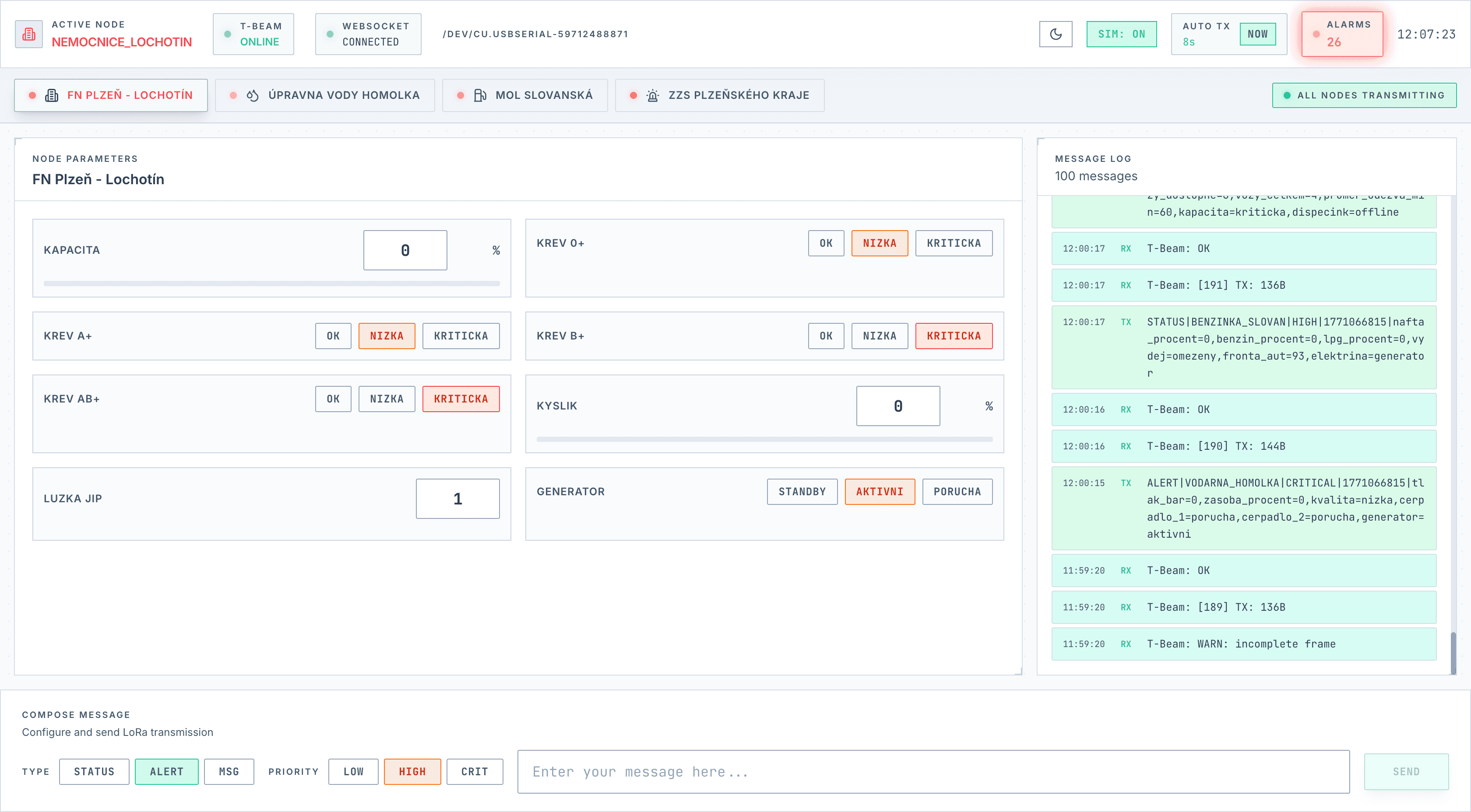 Operator — Nemocnice